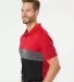 Adidas Golf Clothing A236 Merch Block Sport Shirt Collegiate Red/ Grey Five/ Black side view