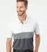 Adidas Golf Clothing A236 Merch Block Sport Shirt White/ Grey Three/ Grey Five front view