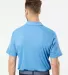 Adidas Golf Clothing A402 Mélange Sport Shirt Lucky Blue Melange back view