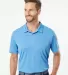 Adidas Golf Clothing A402 Mélange Sport Shirt Lucky Blue Melange front view
