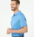 Adidas Golf Clothing A402 Mélange Sport Shirt Lucky Blue Melange side view