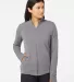 Adidas Golf Clothing A416 Women's Textured Full-Zi Grey Three front view