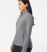 Adidas Golf Clothing A416 Women's Textured Full-Zi Grey Three side view