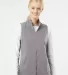 Adidas Golf Clothing A417 Women's Textured Full-Zi Grey Three front view