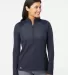 Adidas Golf Clothing A464 Women's Heathered Quarte Collegiate Navy Heather front view