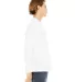 BELLA+CANVAS 3150 Mens Long Sleeve Henley Shirt in White side view