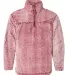 Boxercraft Q10 Unisex Sherpa Fleece Quarter-Zip Pu Frosty Garnet front view