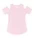 Boxercraft T32 Women's Cold Shoulder T-Shirt Pale Pink front view