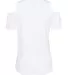 Boxercraft T32 Women's Cold Shoulder T-Shirt White back view