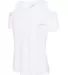 Boxercraft T32 Women's Cold Shoulder T-Shirt White side view