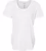 Boxercraft T61 Women’s At Ease Scoop Neck T-Shir White front view