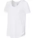 Boxercraft T61 Women’s At Ease Scoop Neck T-Shir White side view