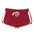 Boxercraft R65 Women’s Relay Shorts Red/ White front view