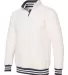 Boxercraft Q20 Varsity Sherpa Quarter-Zip Pullover Natural/ Charcoal side view