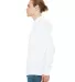 BELLA+CANVAS 3512 Unisex Jersey Hooded T-Shirt in White side view