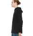 BELLA+CANVAS 3512 Unisex Jersey Hooded T-Shirt in Black side view