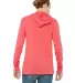 BELLA+CANVAS 3512 Unisex Jersey Hooded T-Shirt in Heather red back view