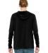BELLA+CANVAS 3512 Unisex Jersey Hooded T-Shirt BLACK back view