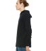 BELLA+CANVAS 3512 Unisex Jersey Hooded T-Shirt BLACK side view
