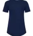 Boxercraft T52 Women's Twisted T-Shirt Navy back view