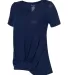 Boxercraft T52 Women's Twisted T-Shirt Navy side view
