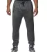 Burnside Clothing 8801 Performance Fleece Joggers Heather Charcoal front view