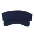 Champion Clothing CS4002 Washed Cotton Visor Navy front view