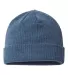 Champion Clothing CS4003 Ribbed Knit Cap in Heather slate blue back view