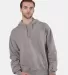Champion Clothing CD450 Garment Dyed Hooded Sweats Concrete front view