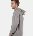 Champion Clothing CD450 Garment Dyed Hooded Sweats Concrete side view