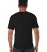 Champion Clothing CD100 Garment Dyed Short Sleeve  in Black back view