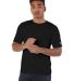 Champion Clothing CD100 Garment Dyed Short Sleeve  in Black front view