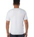 Champion Clothing CD100 Garment Dyed Short Sleeve  in White back view