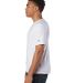 Champion Clothing CD100 Garment Dyed Short Sleeve  in White side view