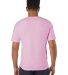 Champion Clothing CD100 Garment Dyed Short Sleeve  in Pink candy back view