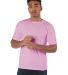 Champion Clothing CD100 Garment Dyed Short Sleeve  in Pink candy front view