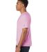 Champion Clothing CD100 Garment Dyed Short Sleeve  in Pink candy side view
