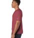 Champion Clothing CD100 Garment Dyed Short Sleeve  in Crimson side view