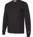 Champion Clothing CD200 Garment Dyed Long Sleeve T Black side view