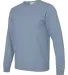 Champion Clothing CD200 Garment Dyed Long Sleeve T Saltwater side view