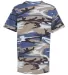 Code V 2207 Youth Camouflage T-Shirt Blue Woodland front view