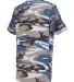 Code V 2207 Youth Camouflage T-Shirt Blue Woodland side view