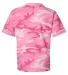 Code V 2207 Youth Camouflage T-Shirt Pink Woodland back view