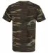 Code V 3907 Adult Camo Tee Green Woodland back view