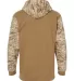 Code V 3967 Fashion Camo Hooded Sweatshirt Coyote Brown/ Sand Digital/ Natural back view