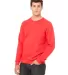 BELLA+CANVAS 3901 Unisex Sponge Fleece Sweatshirt in Red side view