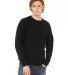 BELLA+CANVAS 3901 Unisex Sponge Fleece Sweatshirt in Black front view