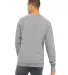 BELLA+CANVAS 3901 Unisex Sponge Fleece Sweatshirt in Athletic heather back view