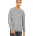 BELLA+CANVAS 3901 Unisex Sponge Fleece Sweatshirt in Athletic heather front view