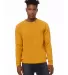 BELLA+CANVAS 3901 Unisex Sponge Fleece Sweatshirt in Heather mustard front view
